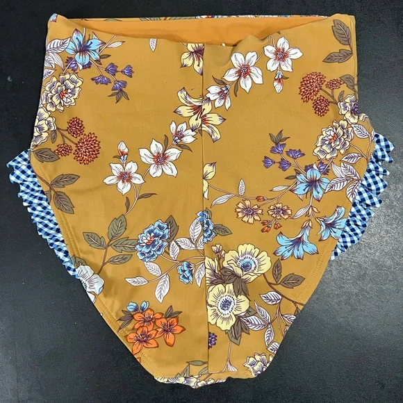 LN Skinny dippers swimsuit bathing Anastasia bikini top and daisy duke bottom S - Picture 5 of 10